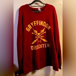 Maroon Plus Gryffindor Quidditch sweater 3X